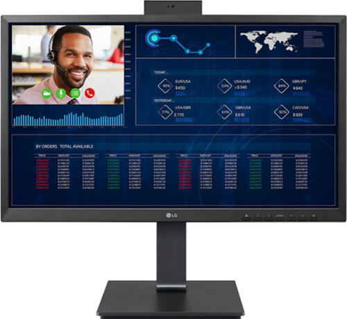 LG 24CQ650N-6N All-in-One PC/Workstation Intel Celeron N5105 60,5 cm (23.8) 1920 x 1080 Pixel All-in-One thin client 4 GB DDR4-SDRAM 16 GB eMMC Wi-Fi 6 (802.11ax) Schwarz
