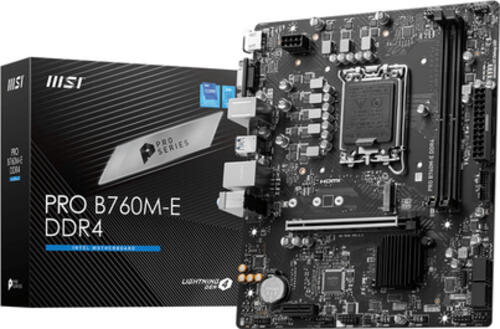 MSI PRO B760M-E DDR4 Motherboard Intel B760 LGA 1700 micro ATX