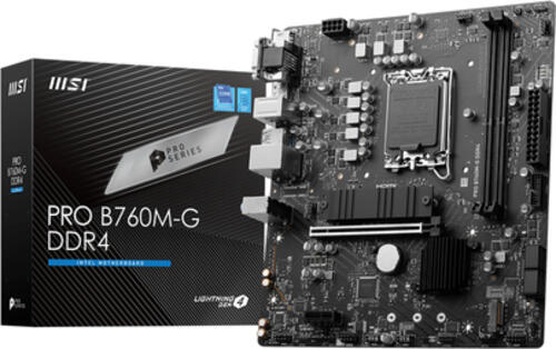 MSI PRO B760M-G DDR4 Motherboard Intel B760 LGA 1700 micro ATX