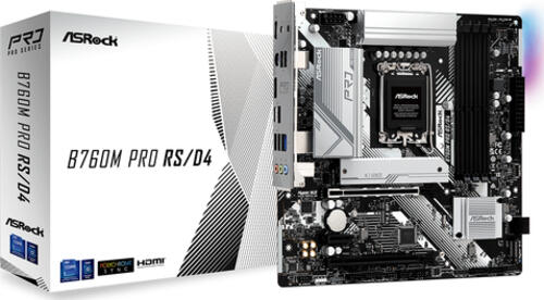 Asrock B760M PRO RS/D4 Intel B760 LGA 1700 micro ATX