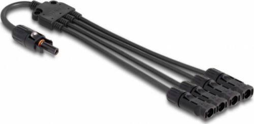 DeLOCK DL4 Solar Splitter Kabel 1 x Buchse zu 4 x Stecker 50 cm schwarz