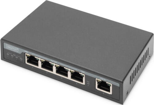 Digitus 4-Port Gigabit 4PPoE Extender, 802.3at, 60 W