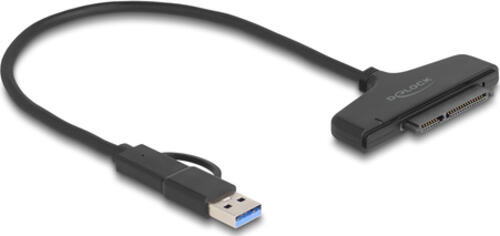 DeLOCK USB zu SATA 6 Gb/s Konverter mit USB Type-C oder USB Typ-A Anschluss