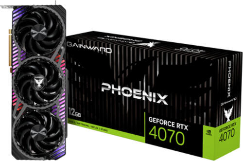 Gainward GeForce RTX 4070 Phoenix, 12GB GDDR6X Grafikkarte, HDMI, 3x DP