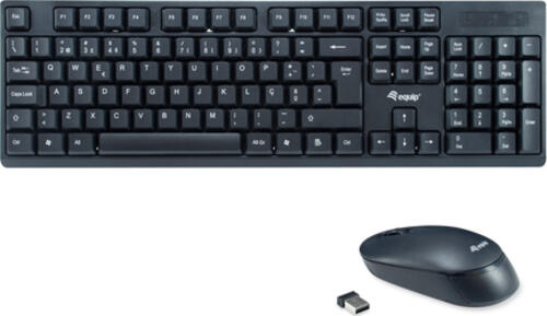 Equip Kabelloses Tastatur und Mausset, PT Layout (QWERTY)