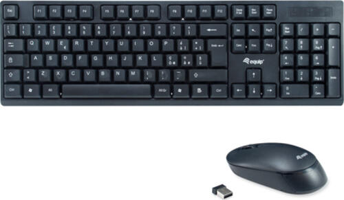 Equip Kabelloses Tastatur und Mausset, IT Layout (QWERTY)