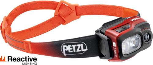 Petzl SWIFT RL Schwarz, Orange, Weiß Stirnband-Taschenlampe LED