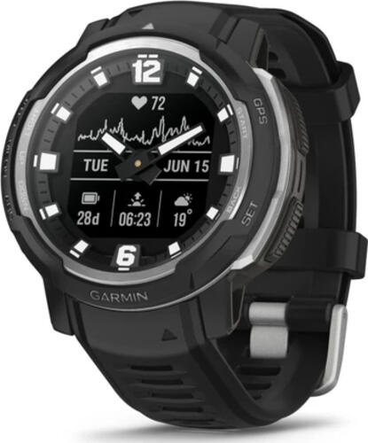 Garmin Instinct Crossover - Standard Edition MIP 45 mm Hybrid 176 x 176 Pixel Schwarz GPS