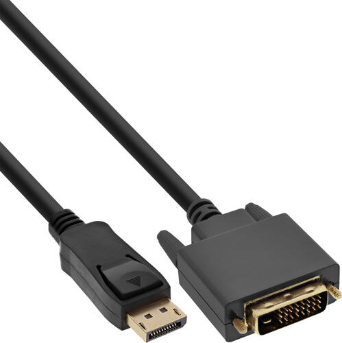 InLine DisplayPort zu DVI Konverter Kabel, schwarz, 2m