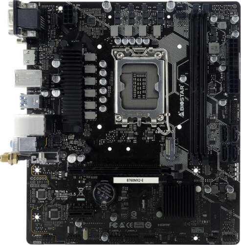 Biostar B760MX2-E Motherboard Intel B760 LGA 1700 micro ATX