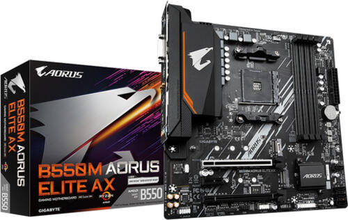 GIGABYTE B550M AORUS ELITE AX Motherboard AMD B550 Sockel AM4 micro ATX