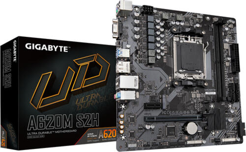 GIGABYTE A620M S2H Motherboard AMD A620 Sockel AM5 micro ATX