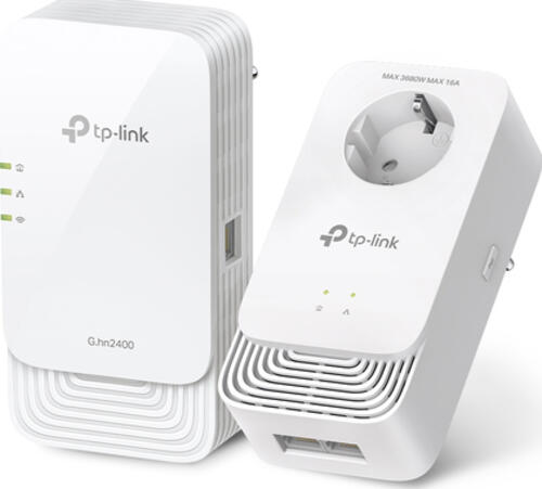 TP-Link PGW2440 KIT PowerLine Netzwerkadapter 1428 Mbit/s Ethernet/LAN WLAN Weiß