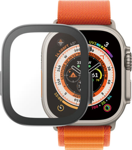 PanzerGlass  Displayschutz Full Body mit D3O Apple Watch Ultra  49mm  Schwartz