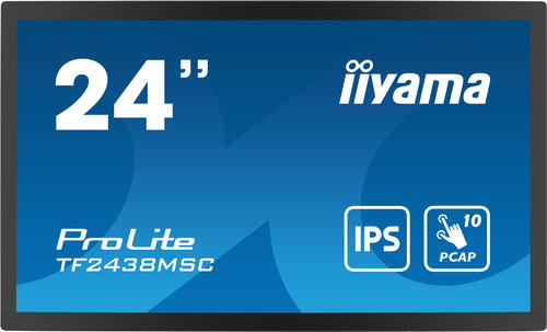 iiyama TF2438MSC-B1 Signage-Display Digitale A-Platine 61 cm (24) LED 600 cd/m Full HD Schwarz Touchscreen