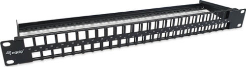 Equip 48-Port Keystone Cat.6 Ungeschirmtes Patchpanel, Schwarz