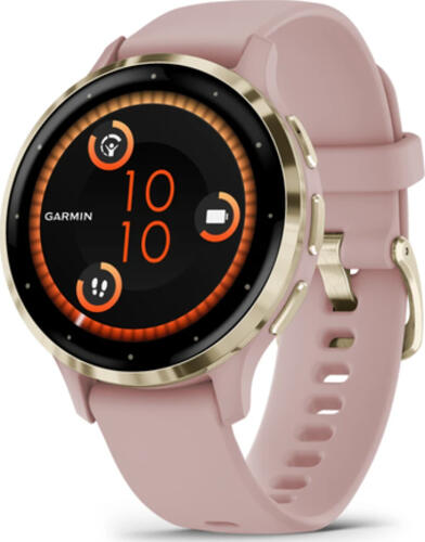 Garmin Venu 3S 3,05 cm (1.2) AMOLED Digital 390 x 390 Pixel Touchscreen Gold, Rose WLAN GPS