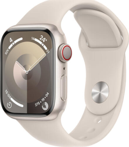 Apple Watch Series 9 41 mm Digital 352 x 430 Pixel Touchscreen 4G Beige WLAN GPS