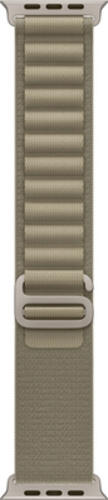 Apple MT5V3ZM/A Intelligentes tragbares Accessoire Band Olive Recyceltes Polyester, Titan, Spandex