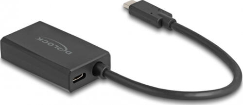 DeLOCK Adapter DisplayPort Buchse zu USB Type-C Stecker (DP Alt Mode) 4K mit PD 85 W