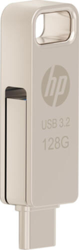 PNY HPFD206C-128 USB-Stick 128 GB USB Type-A / USB Type-C 3.2 Gen 2 (3.1 Gen 2) Silber