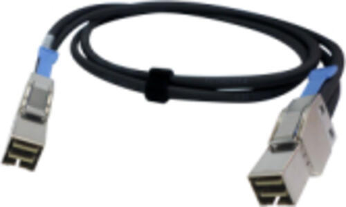 QNAP CAB-PCIE10M-8644-4X Serial Attached SCSI (SAS)-Kabel 1 m Schwarz