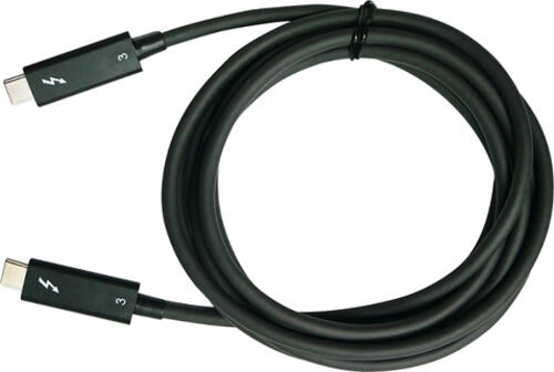 QNAP CAB-TBT315M-40G Thunderbolt-Kabel 1,5 m 40 Gbit/s Schwarz