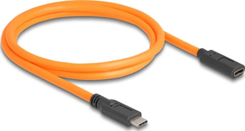 DeLOCK USB 5 Gbps Kabel USB Type-C Stecker zu USB Type-C Buchse für Tethered Shooting 1 m orange