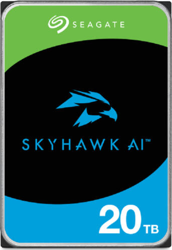 Seagate SkyHawk AI Interne Festplatte 20 TB 7200 RPM 512 MB 3.5 Serial ATA III