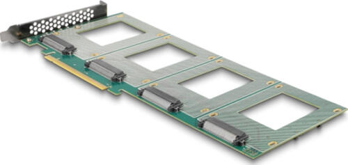 DeLOCK PCI Express 4.0 x16 Karte zu 4 x intern U.2 NVMe SFF-8639 - Bifurcation (LxB: 288 x 122 mm)