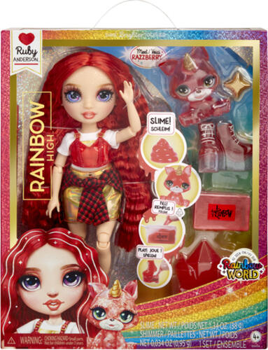 Rainbow High Classic Rainbow Fashion Doll- Ruby (red)