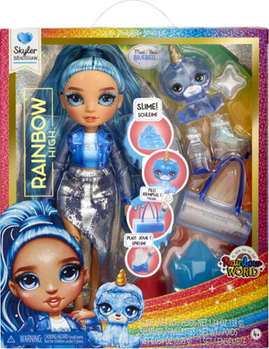 Rainbow High Classic Rainbow Fashion Doll- Skyler (blue)