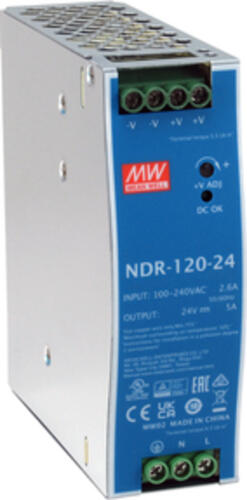 LevelOne 24V DC Industrie-Netzteil, 120W, DIN-Schiene,-20  +70 