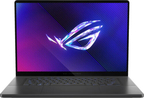 ASUS ROG Zephyrus G16 GU605MY-QR058X Intel Core Ultra 9 185H Laptop 40,6 cm (16) WQXGA 32 GB LPDDR5x-SDRAM 2 TB SSD NVIDIA GeForce RTX 4090 Wi-Fi 6E (802.11ax) Windows 11 Pro Grau, Schwarz