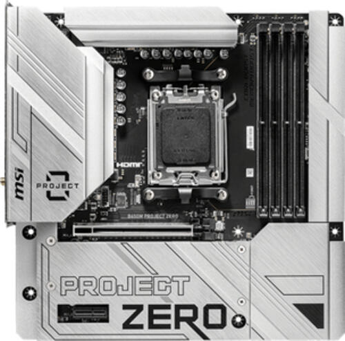 MSI B650M PROJECT ZERO Motherboard AMD B650 Sockel AM5 micro ATX