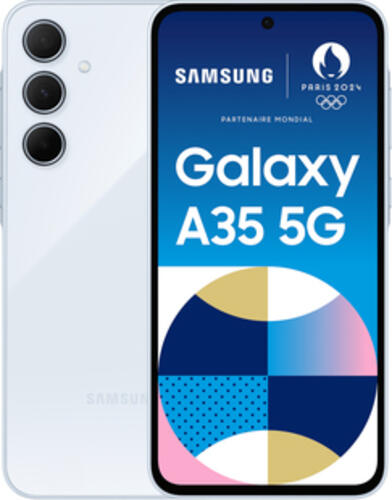 Samsung Galaxy A35 5G A356B/DS 256GB Awesome Iceblue, 6.6 Zoll, 50.0MP, 8GB, 256GB, Android Smartphone