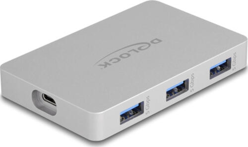 DeLOCK 7 Port USB Hub mit 4 x USB Type-C Buchse und 3 x USB Typ-A Buchse mit PD 82 W