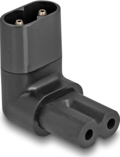 DeLOCK Netzadapter IEC 60320 - C8 auf C7, Stecker / Buchse, 2,5 A, 90 gewinkelt