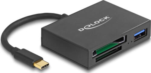 Delock USB-C Card Reader für XQD und SD Speicherkarten