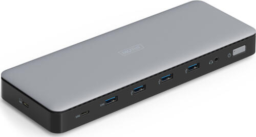 DIGITUS USB-C Docking Station 13-Port 3x HDMI 2x DP 4x USB-A 1x USB-C 1x RJ45 1x DC 1x Audio