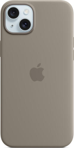 Apple Silikon Case iPhone 15 Plus mit MagSafe (tonbraun)