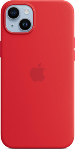 Apple Silikon Case iPhone 14 Plus mit MagSafe (rot)