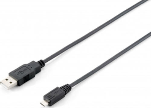 Equip 128594 USB Kabel USB 2.0 1 m USB A Micro-USB B Schwarz