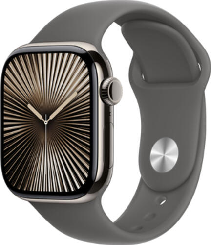 Apple Watch 10 42mm GPS+4G Titan Sport S/M natur/steingrau