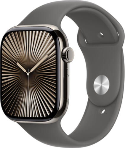 Apple Watch 10 46mm GPS+4G Titan Sport M/L natur/steingrau