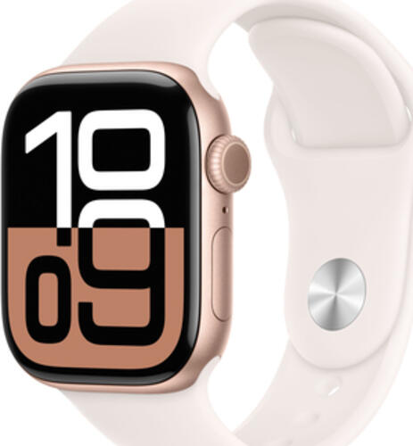 Apple Watch Series 10 OLED 42 mm Digital 374 x 446 Pixel Touchscreen 4G Rosgold WLAN GPS