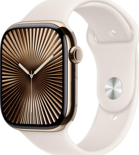 Apple Watch 10 46mm GPS+4G Titan Sport M/L gold/polarstern