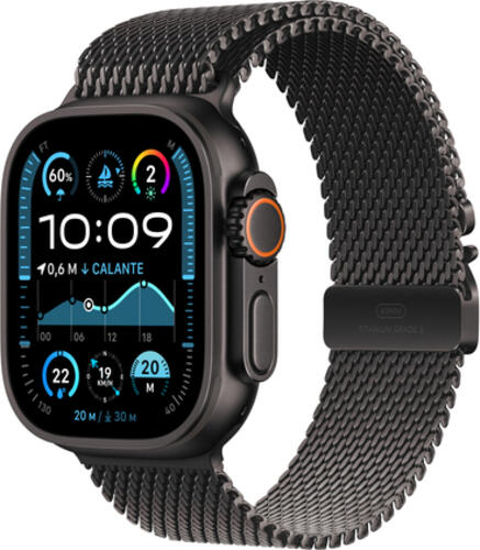 Apple Watch Ultra 2 49mm GPS+4G Titan Milanaise S schwarz