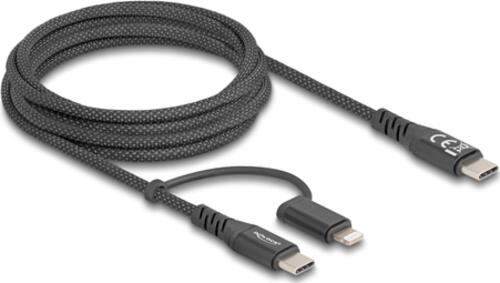 DeLOCK 81171 USB Kabel 2 m USB C USB C/Lightning Schwarz