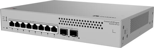 HUAWEI Data Communication S220S-8T2J S220S-8T2J S220S-8T2J 8x10/100/1000BASE-T ports 2x2,5GE SFP ports built-in AC power Fanless